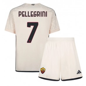 AS Roma Lorenzo Pellegrini #7 Replica Away Stadium Kit for Kids 2023-24 Short Sleeve (+ pants)